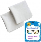 Anti Fog Wipes for Glasses, Anti-Fog Wipes Prevent Fogging of Eyeglasses Glasses Mirrors Camera Ski Masks Reusable (2 Pack)